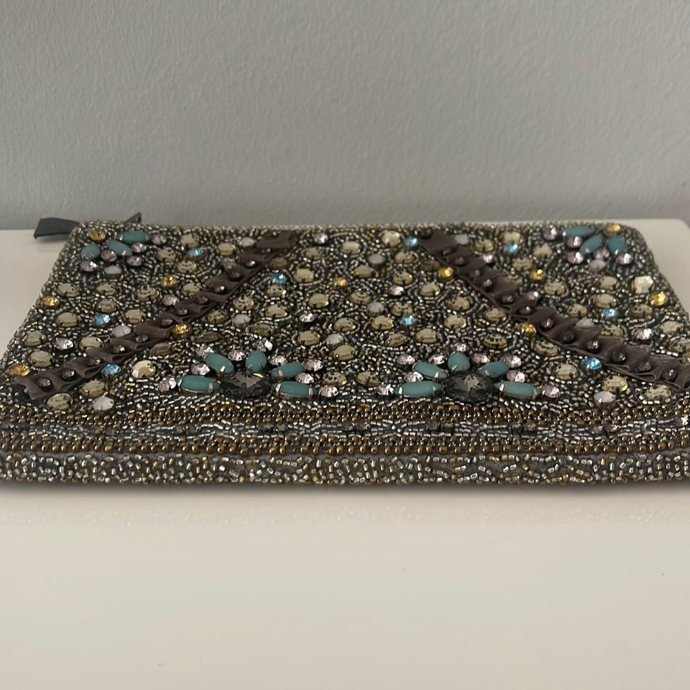 Anthropologie Clutch with rhinestones